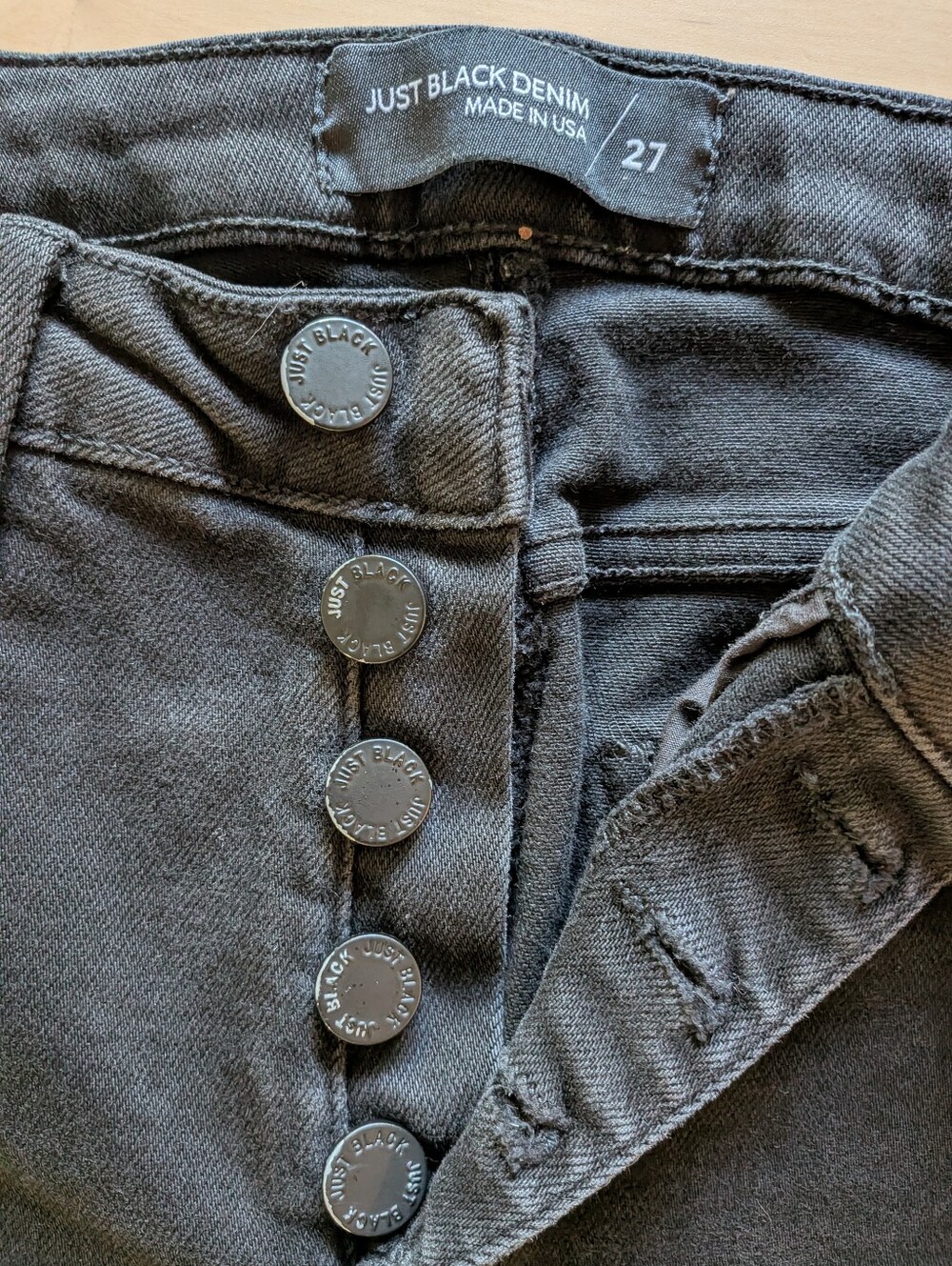 Just Black Denim High Rise Skinny Jean Size 27 - Picture 12 of 12